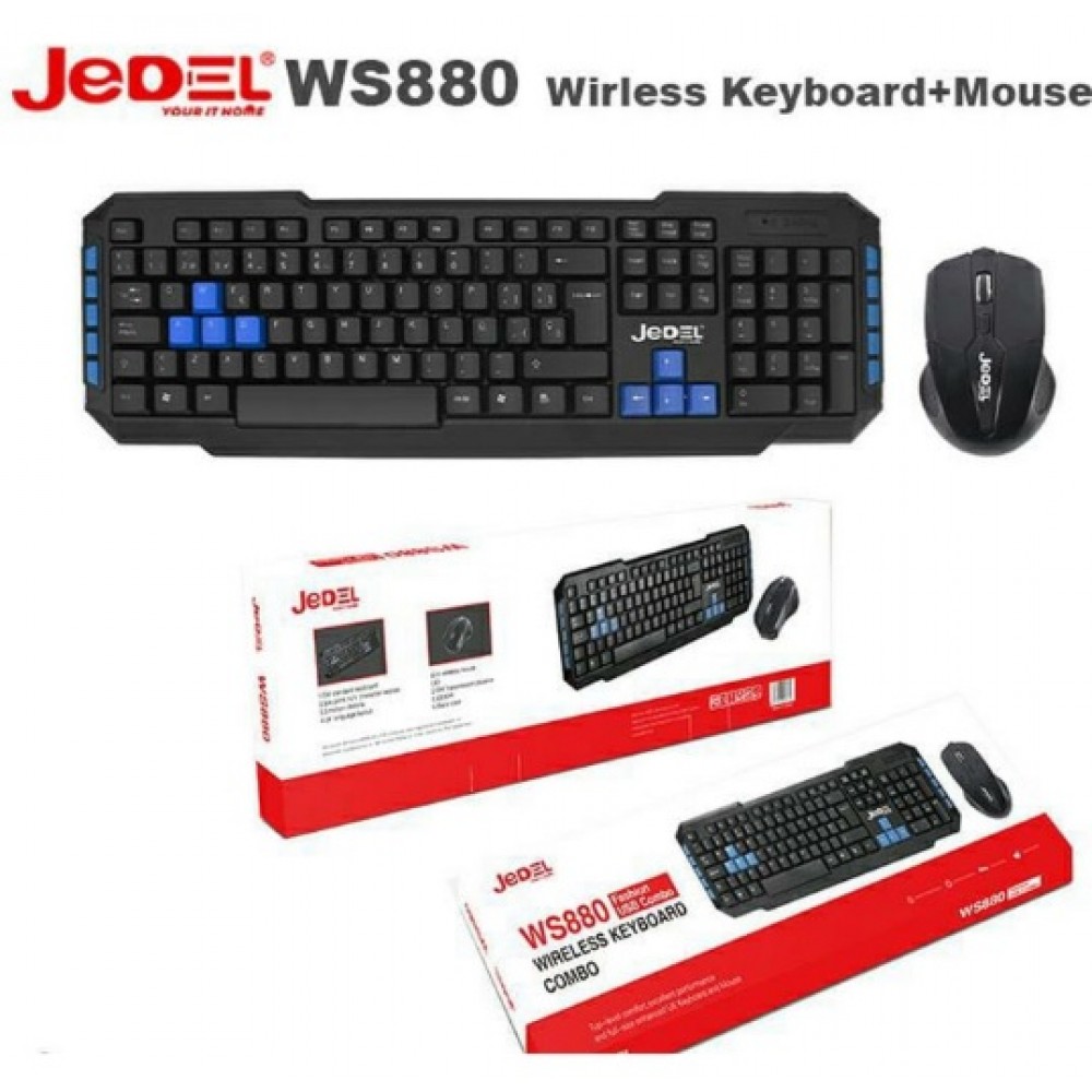 Jedel W880 Wireless Keyboard COMBO